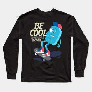 Cool Monster Skater Long Sleeve T-Shirt